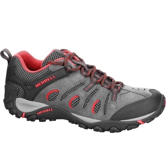 NIB Merrell Crosslander Vent Hiker Sneaker Gray Castle Rock Cayenne - Picture 2 of 16